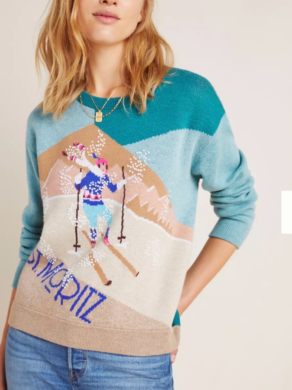 Anthropologie St. Moritz Ski Sweater